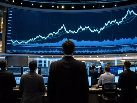 Editorial-Aufnahme eines Trading-Floors symbolisiert die Handelsinfrastruktur von London Stock Exchange Group, ISIN GB00B0SWJX34 - Foto: THN