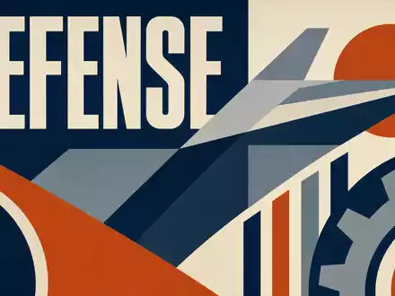 BAE Systems plc (ISIN GB0002634946) im Rüstungssektor dargestellt als geometrisches Bauhaus-Poster mit Text - Foto: THN