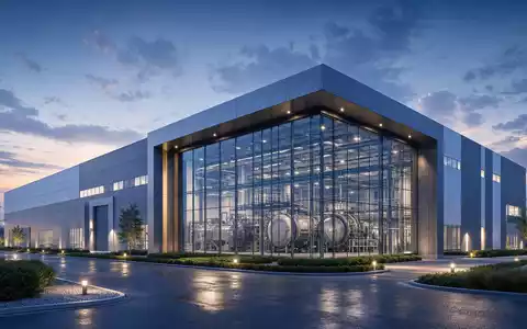 PVA TePla AG (DE0007461006) illustriert als Architektur-Render eine moderne Fertigungshalle mit Vakuumanlagen - Foto: THN