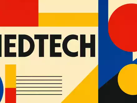 Straumann Holding AG (CH0012280076) wird hier als geometrisches Bauhaus-Poster mit dem Sektor-Kürzel MEDTECH interpretiert - Foto: THN