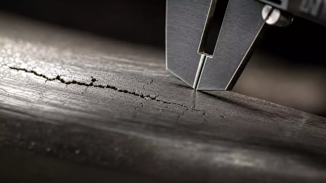 Makrofoto einer Materialprüfung, Sinnbild für SGS S.A. CH0002497458