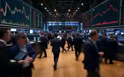 Börsen-Editorial zeigt Trading-Floor mit Sportwetten-Charts, Bezug zu Flutter Entertainment plc ISIN IE00BWT6H894 Aktie - Foto: THN