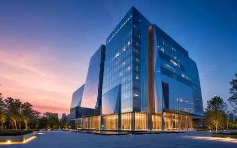 Architektur-Render eines modernen Wolkenkratzers repräsentiert Standard Chartered PLC, ISIN GB0004082847, globaler Bankkonzern - Foto: THN