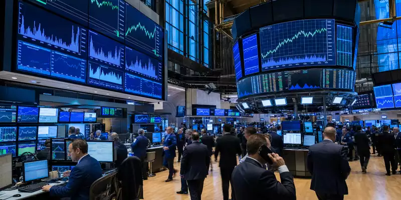 Börsen-Editorialfoto vom Trading-Floor mit Pharma-Charts steht sinnbildlich für den Aktienhandel von Pfizer Inc., ISIN US7170811035 - Foto: THN