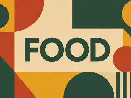 Bauhaus-Poster mit geometrischen Formen symbolisiert McCormick & Company (ISIN US5797802064) und dessen Lebensmittelbranche - Foto: THN