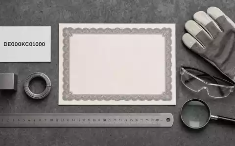 Flatlay mit Aktienzertifikat und ISIN-Karte stellt eine Kapitalanlage in Klöckner & Co, DE000KC01000, dar - Foto: THN
