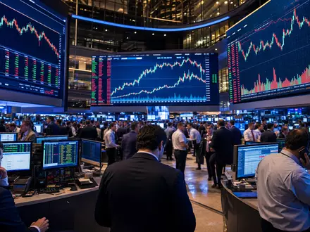 Börsen-Editorial-Bild vom NASDAQ-Trading-Floor mit Konsumgüter-Charts für Kraft Heinz, Aktie ISIN US5007541064, Marktdaten - Foto: THN
