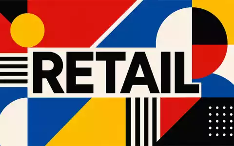 Dollar General Bauhaus Poster im geometrischen Stil symbolisiert Aktie US2566771059 im Einzelhandel - Foto: THN