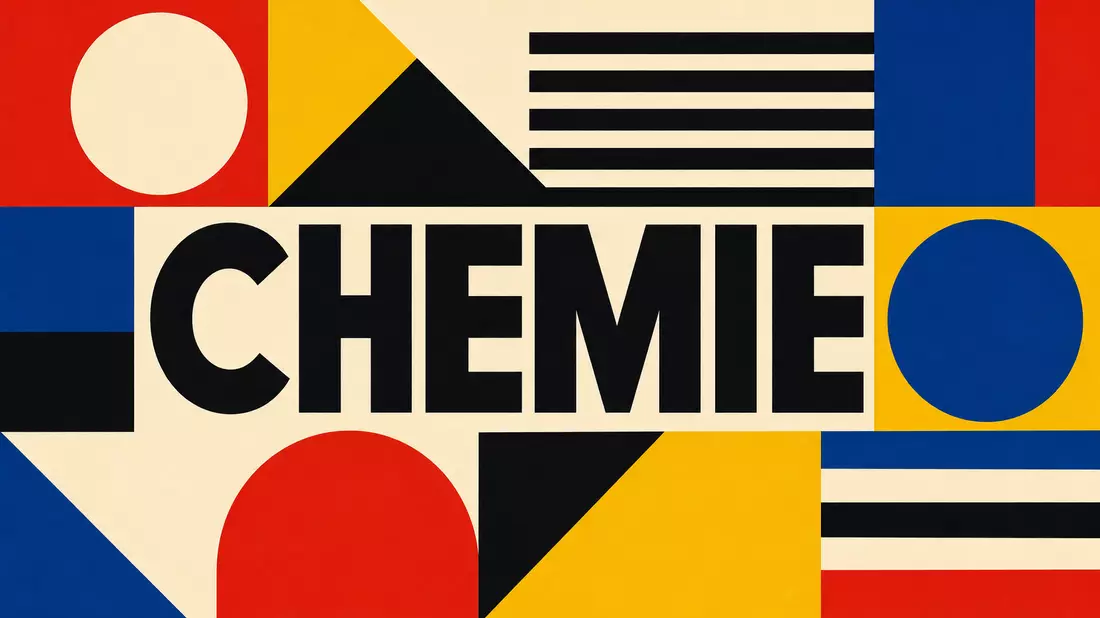 Bauhaus-Poster geometrisch CHEMIE Primärfarben für Fuchs SE (Vz.) DE0005790430