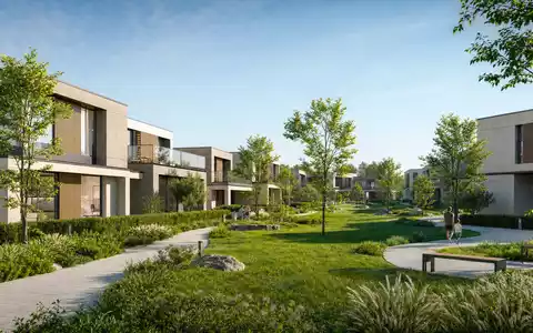 Redrow plc (GB0007323586) steht sinnbildlich für moderne Wohnanlagen, hier als zeitgenössisches Architektur-Render visualisiert - Foto: THN