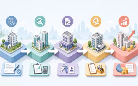 Savills plc (ISIN GB0007998633) veranschaulicht isometrisches 3D-Diagramm der gesamten Wertschöpfungskette von globalen Immobiliendienstleistungen - Foto: THN