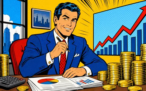 Pop-Art-Comic-Szene mit Bankmotiven und Farben zeigt Mediobanca S.p.A. mit ISIN IT0000062957 im italienischen Investmentbanking - Foto: THN