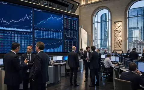 Poste Italiane S.p.A. (IT0003796171) notiert an der Börse, dargestellt durch dieses editoriale Trading-Floor-Motiv - Foto: THN