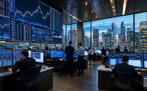 ams-OSRAM AG (ISIN AT0000A18XM4) wird börslich mit diesem Editorial-Bild eines Trading-Floors mit Technologie-Charts symbolisiert - Foto: THN