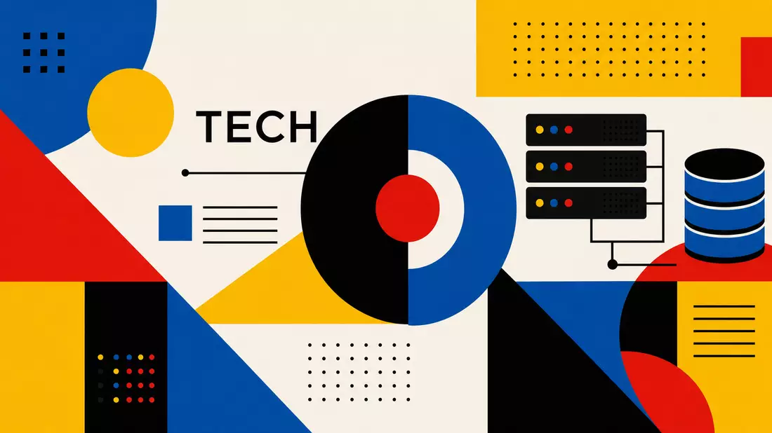 Bauhaus-Poster mit Server-Grafik, Sektor TECH, Western Digital US9581021055