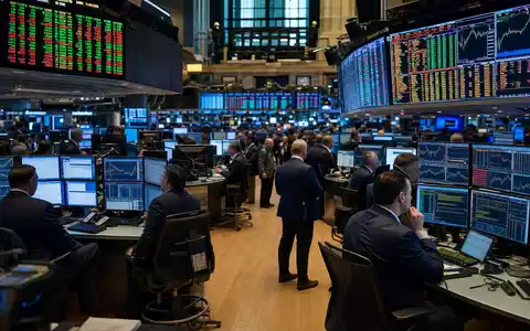 Block Inc. NYSE-Börsenparkett mit Fintech-Aktiencharts – ISIN US8522341036 im Fokus aktiver Händler täglich - Foto: THN
