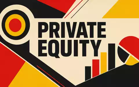 Geometrisches Bauhaus-Poster zu PRIVATE EQUITY beschreibt den Kernsektor von Blackstone Inc. (US09259E1082) - Foto: THN