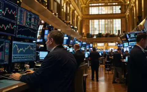 NYSE-Tradingfloor-Editorial mit Kursmonitor-Charts spiegelt die Börsennotierung von Blackstone Inc. mit der ISIN US09259E1082 wider - Foto: THN