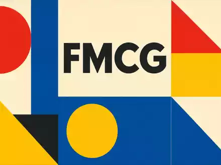 Unilever plc (ISIN GB00B10RZP78) zählt zum Sektor FMCG, dargestellt als geometrisches Bauhaus-Poster mit klaren Formen - Foto: THN