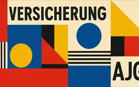 Bauhaus-Poster mit VERSICHERUNG-Schriftzug und AJG-Kürzel für Arthur J. Gallagher & Co. US3635761097 - Foto: THN