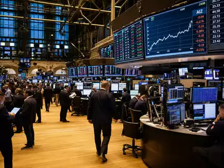 Assurant Inc. NYSE Handelsparkett mit AIZ Ticker verdeutlicht eindrucksvoll die Börsenpräsenz von US04621X1081 - Foto: THN