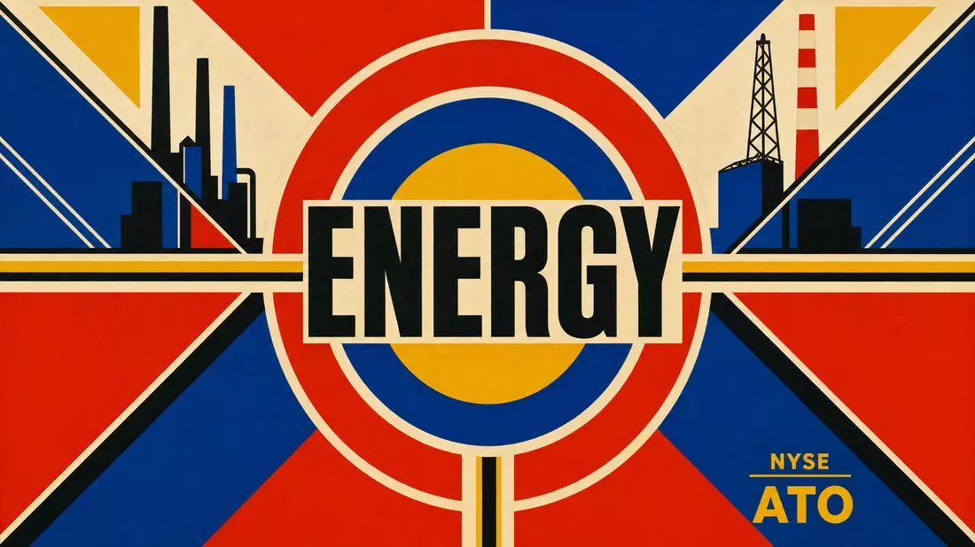 Bauhaus-Poster mit geometrischen Formen und ENERGY-Text in Primärfarben