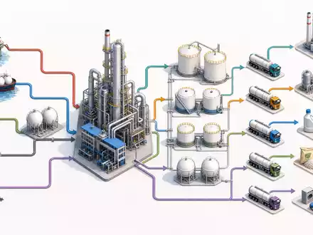 BASF SE (ISIN DE000BASF111) verbindet Rohstoffe, Produktion und Vertrieb in einer komplexen chemischen Wertschöpfungskette - Foto: THN