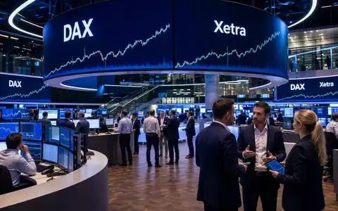 Börsen-Editorial-Szene mit Kursdaten verbildlicht Fresenius SE & Co. KGaA, ISIN DE0005785604, im DAX-Handel - Foto: THN