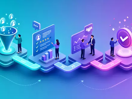 Isometrische 3D-Grafik stellt abstrakte Vertriebs-Pipeline dar, passend zum CRM-Geschäft von Salesforce Inc., ISIN US78409V1044 - Foto: THN
