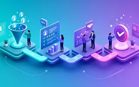 Isometrische 3D-Grafik stellt abstrakte Vertriebs-Pipeline dar, passend zum CRM-Geschäft von Salesforce Inc., ISIN US78409V1044 - Foto: THN