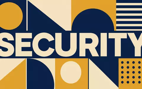 Bauhaus-Poster mit geometrischen Formen und Sektor-Text SECURITY für Loomis AB SE0014556112 Bargeldlogistik - Foto: THN