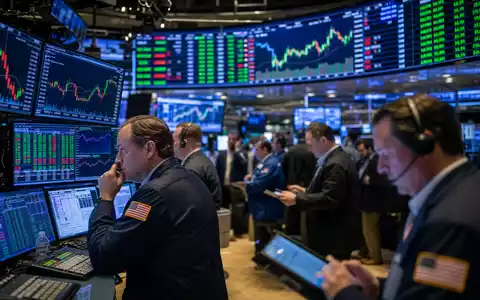 Expedia Group Inc. US30212P3038 – Börsenparkett mit Händlern und Travel-Sektor-Charts auf Monitoren - Foto: THN