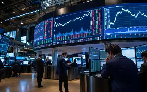 Verisk Analytics (US92345Y1064) zeigt editorial einen belebten Börsenhandelssaal mit sektorbezogenen Charts auf großen Anzeigetafeln - Foto: THN