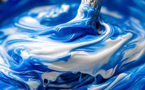 Makroaufnahme wirbelnder Farbtöne illustriert Kernprodukt der Chemiefirma Akzo Nobel N.V. mit ISIN NL0013267909 eindrucksvoll - Foto: THN