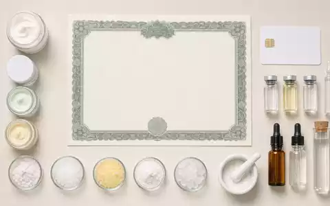 Croda International Plc (ISIN GB00BJFFLV09) wird durch Flatlay mit Aktienzertifikat, ISIN-Karte und Laborutensilien dargestellt - Foto: THN