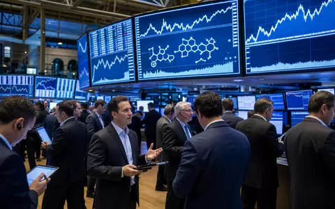 Croda International Plc (ISIN GB00BJFFLV09) erscheint symbolisch auf geschäftigem Börsenparkett mit sektortypischen Chemiediagrammen und Charts - Foto: THN