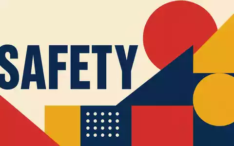 Halma plc (ISIN GB0004052071) wird hier als geometrisches Bauhaus-Poster mit dem Sektor-Schriftzug SAFETY dargestellt - Foto: THN