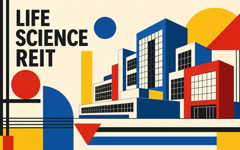 Alexandria Real Estate Equities REIT US0152711022 Bauhaus Poster Life Science Geometrie in Primärfarben - Foto: THN