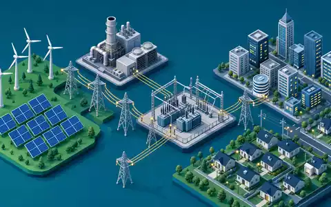 Alliant Energy Corp. US0188021085 isometrisches 3D Wind Solar Gas Stromnetz Verbraucher Energieversorgungskette Iowa Wisconsin - Foto: THN