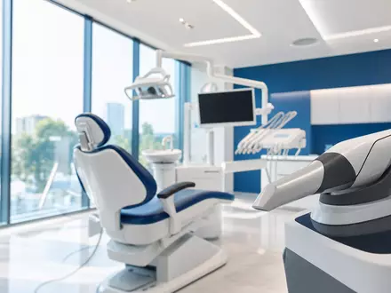 Align Technology Inc. NASDAQ moderne Zahnarztpraxis mit digitalem 3D-Intraoral-Scanner und Kieferorthopädie-Technologie US0162551016 - Foto: THN
