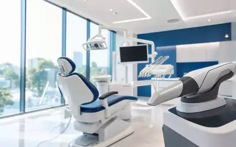 Align Technology Inc. NASDAQ moderne Zahnarztpraxis mit digitalem 3D-Intraoral-Scanner und Kieferorthopädie-Technologie US0162551016 - Foto: THN