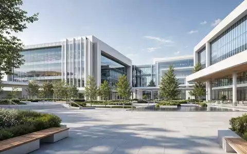 Novo Nordisk A/S (ISIN DK0060534915) betreibt einen modernen skandinavischen Firmencampus mit nachhaltiger Glas- und Steinarchitektur - Foto: THN