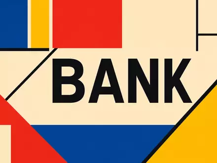 Bauhaus-Poster im Bank-Stil für Bank of New York Mellon Wertpapier ISIN US0640581007 - Foto: THN
