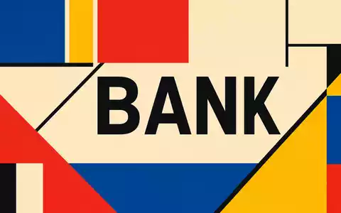 Bauhaus-Poster im Bank-Stil für Bank of New York Mellon Wertpapier ISIN US0640581007 - Foto: THN