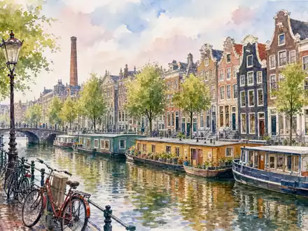 Heineken N.V. (NL0000009165) hat seinen Firmensitz nahe malerischer historischer Grachten mitten in der Amsterdamer Altstadt - Foto: THN