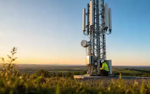 Vodafone Group plc (ISIN GB00BH4HKS39) betreibt Mobilfunkmasten für 5G-Netzabdeckung in ländlichen Regionen Europas heute - Foto: THN