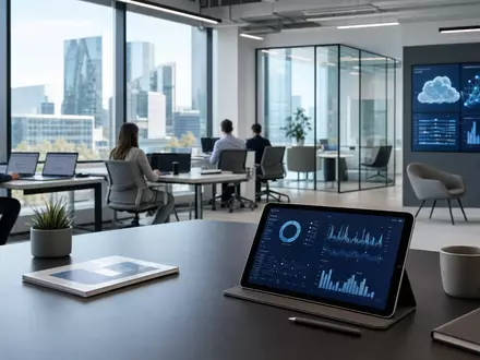 Capgemini SE (ISIN FR0000125338) verkörpert moderne IT-Beratung mit digitalem Arbeitsplatz und Cloud-Technologie im Büro - Foto: THN