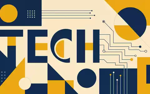 Capgemini SE (ISIN FR0000125338) repräsentiert den Technologiesektor in einem geometrischen Bauhaus-Poster mit TECH-Schriftzug - Foto: THN