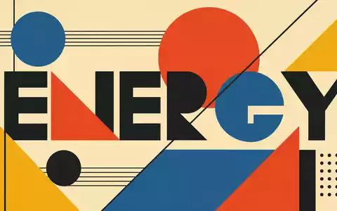 Hunting PLC GB0004225066 inspiriert ein geometrisches Bauhaus-Poster mit dem markanten Sektor-Schriftzug ENERGY - Foto: THN
