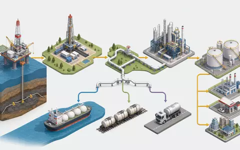 Hunting PLC GB0004225066 stellt isometrisch die gesamte Wertschöpfungskette der globalen Öl- und Gasförderung dar - Foto: THN